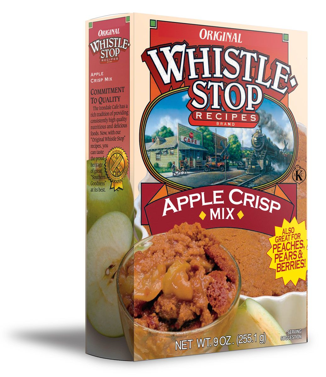 Original WhistleStop Cafe Recipes | Apple Crisp Batter Mix | 9-oz | 1 Box