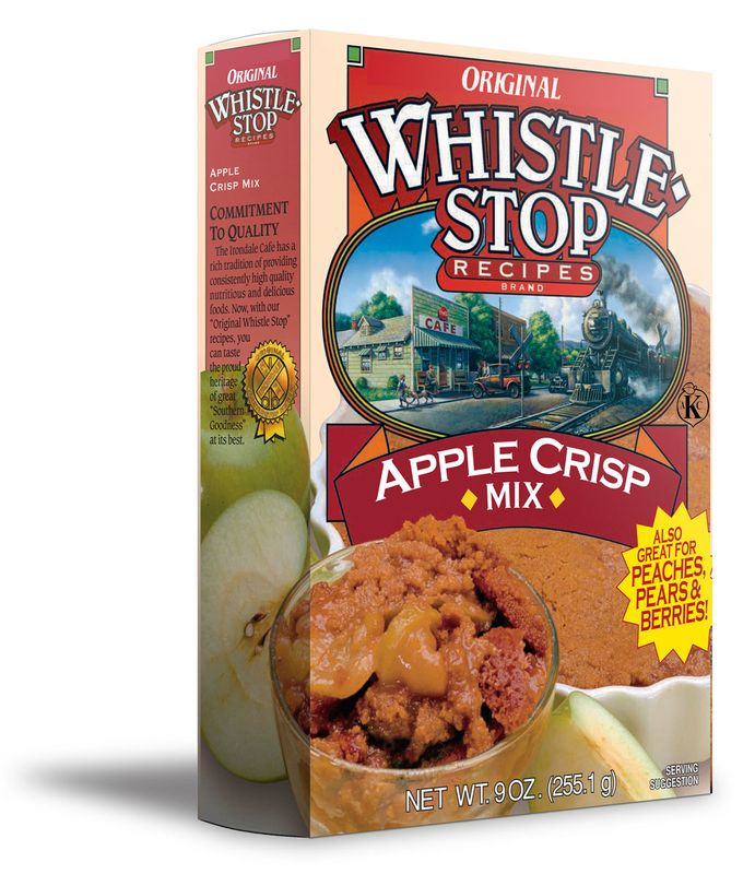 Original WhistleStop Cafe Recipes | Apple Crisp Batter Mix | 9-oz | 1 Box