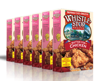 Original WhistleStop Cafe Recipes | Batter Mix for Chicken | 9-oz | 6 Pack