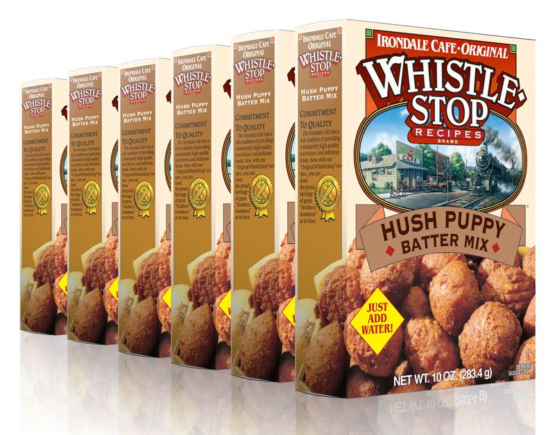 Original WhistleStop Cafe Recipes | Hush Puppy Batter Mix | 10-oz | 6 Pack