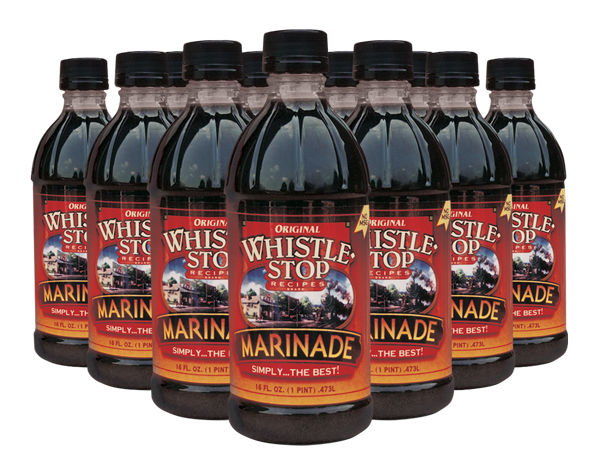 Original WhistleStop Cafe Recipes | Premium Marinade | 16-fl oz Bottles | 12 Pack