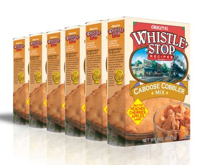 Original WhistleStop Cafe Recipes | Caboose Cobbler Batter Mix | 9-oz | 6 Pack