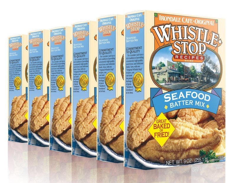 Original WhistleStop Cafe Recipes | Seafood Batter Mix | 9-oz | 6 Pack
