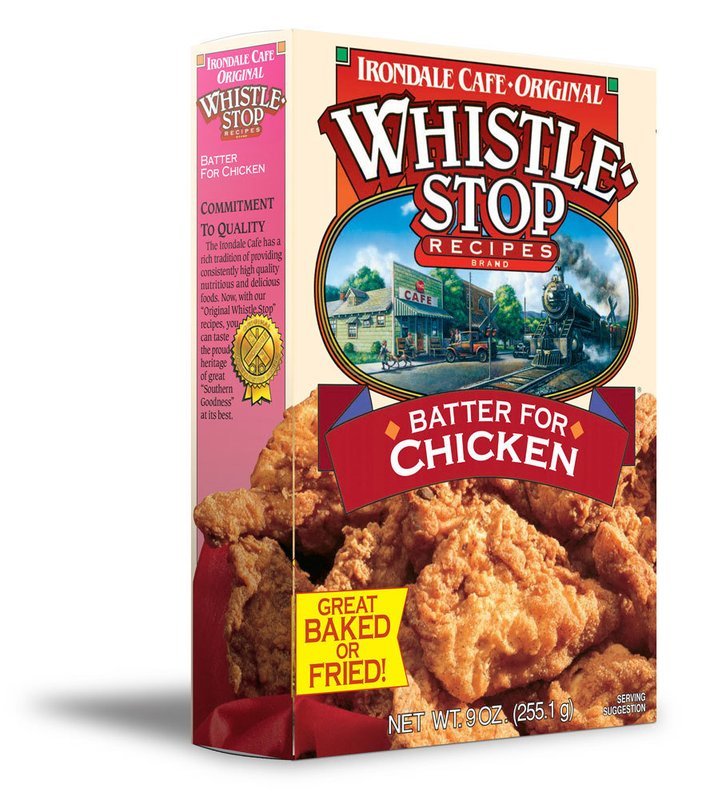 Original WhistleStop Cafe Recipes | Batter Mix for Chicken | 9-oz | 1 Box