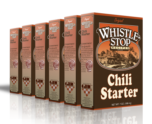 Original WhistleStop Cafe Recipes | Chili Starter Mix | 5-oz | 6 Pack