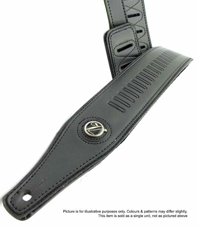 Guitar Strap - Black Leather style