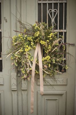 Wianek z żółtym zatrwianem