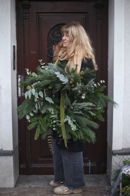 Wianek świąteczny naturalny 