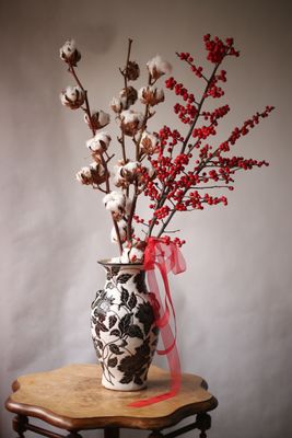 Bukiet BAWEŁNA I ILEX