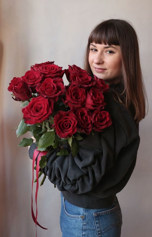 Bukiet czerwonych róż