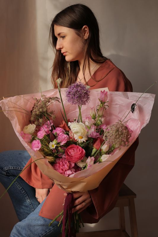 Bukiet miłosny z jaskrami