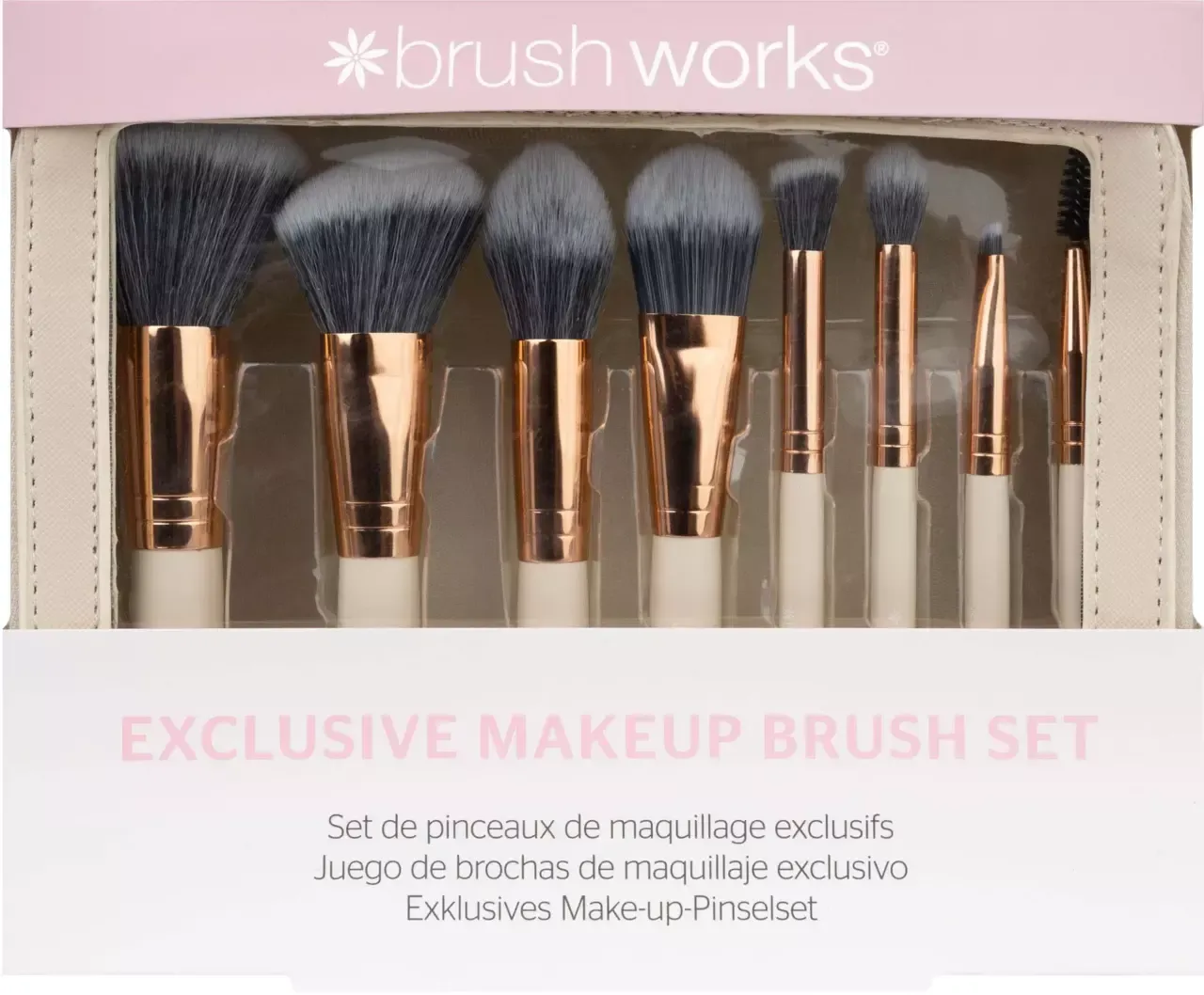Brushworks Exclusive Makeup Brush Set (Nude)