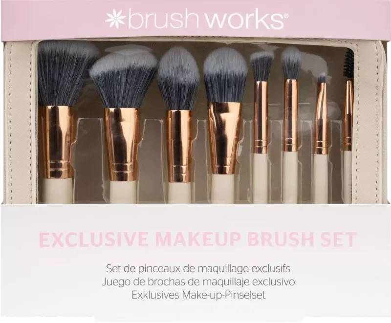 Brushworks Exclusive Makeup Brush Set (Nude)