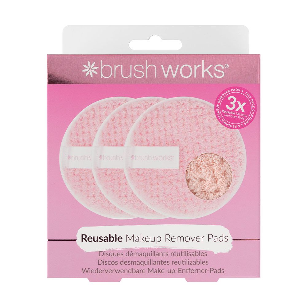 Brushworks HD Reusable Makeup Remover Pads pack of 3