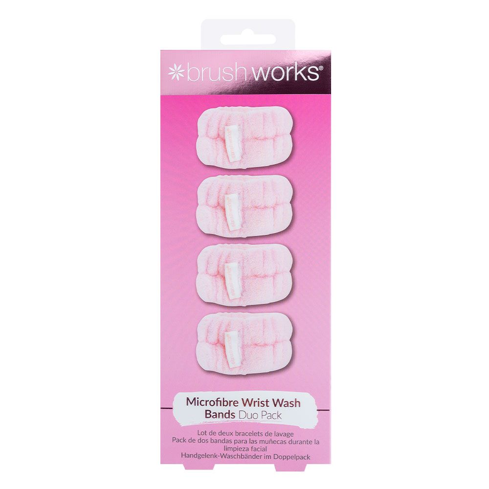 Brushworks Microfibre Wrist Wash Bands 2 Pack