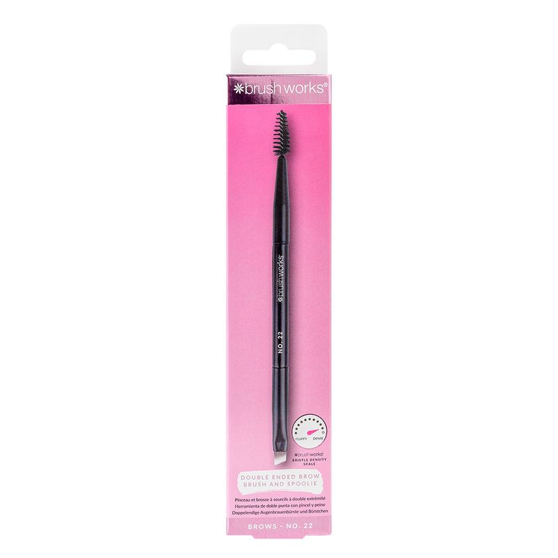 brushworks No.22 Double Ended Brow Brush And Spoolie