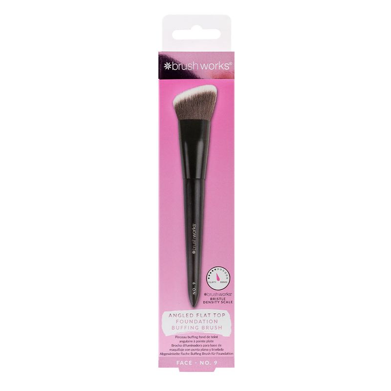 brushworks No.9 Angled Flat Top Foundation Buffing Brush