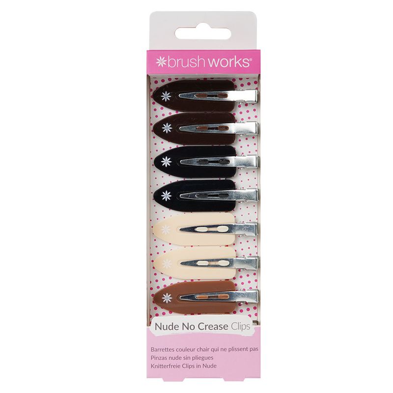 Brushworks Nude No Crease Hair Clips