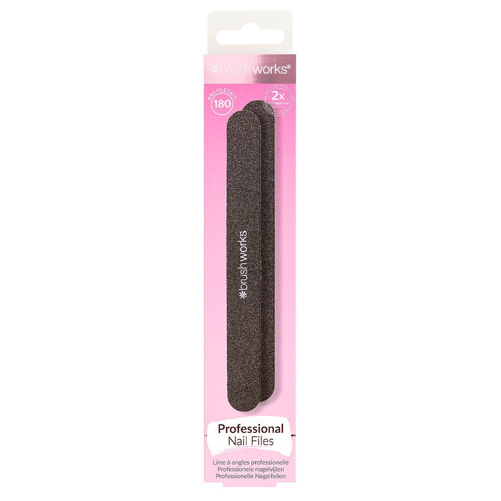 Brushworks Professional Nail Files - 2 Pack