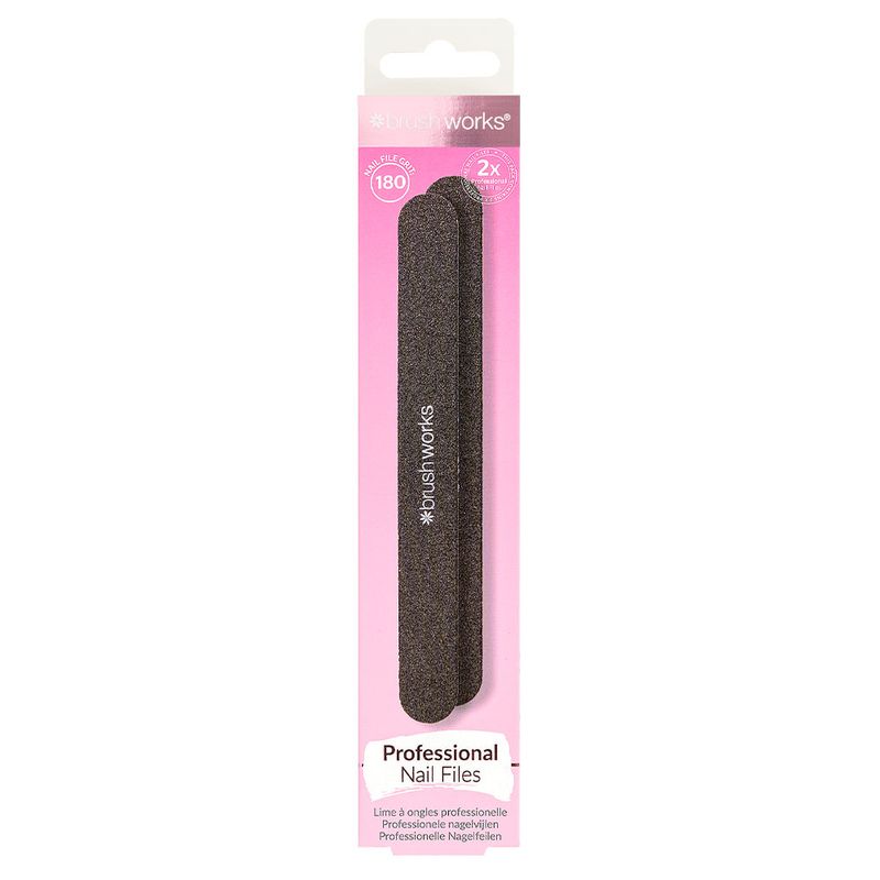 Brushworks Professional Nail Files - 2 Pack