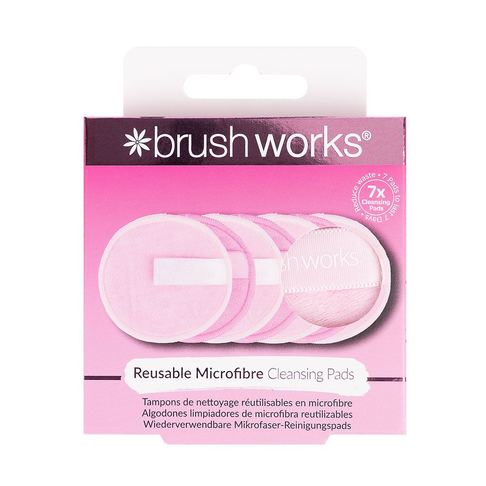 Brushworks Reusable Microfibre Cleansing Pads 7 Pieces