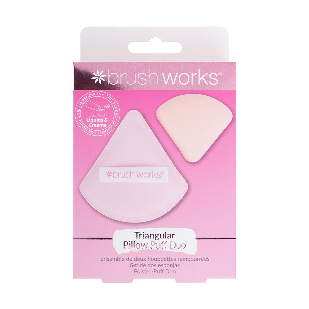 Brushworks Triangular Pillow Puff Duo