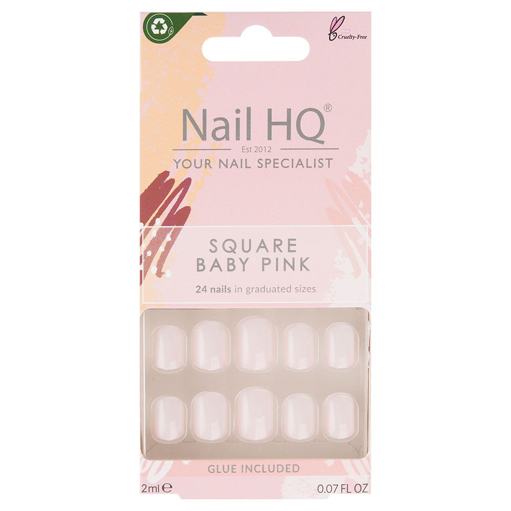 Nail HQ Square Baby Pink Nails