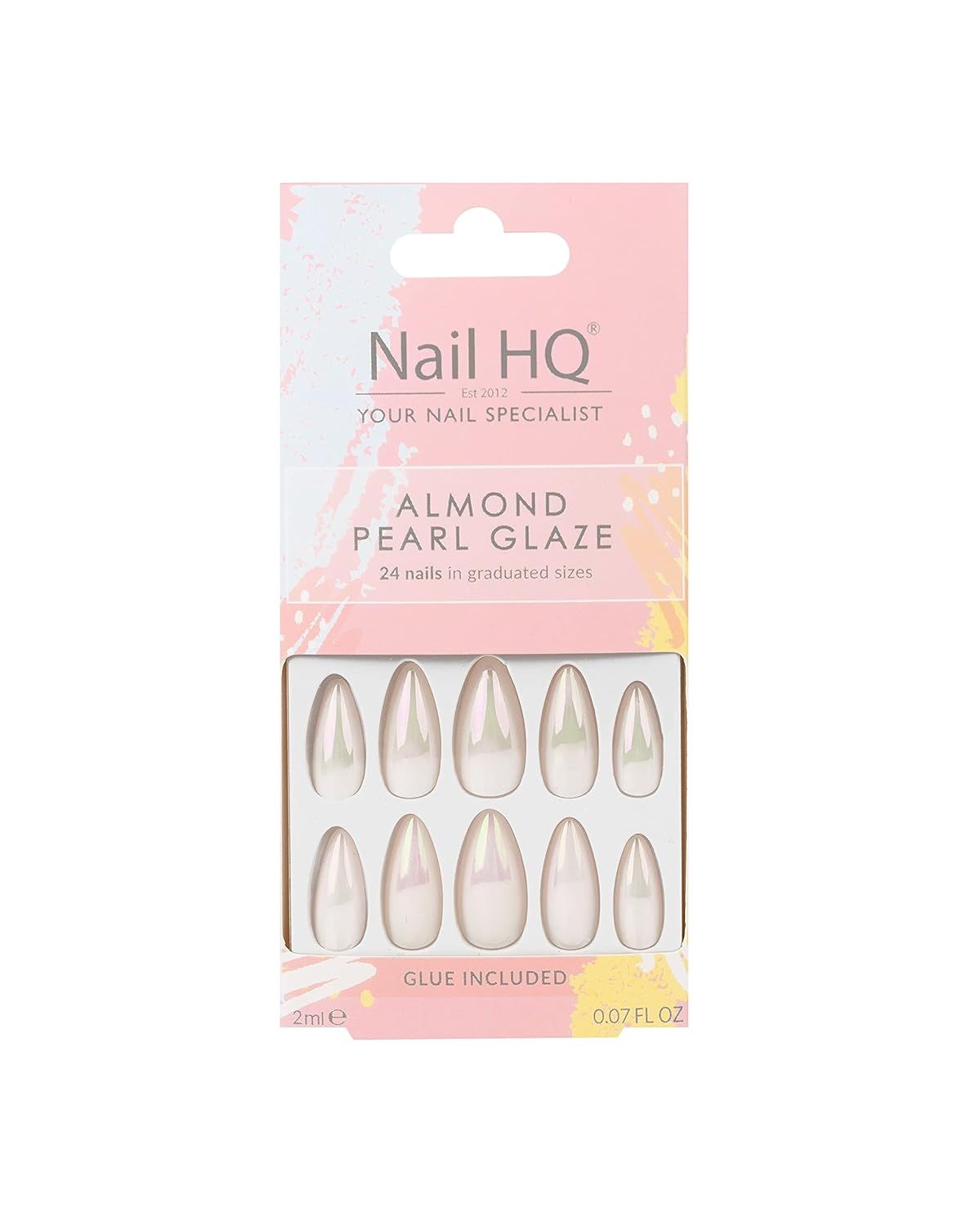Nail HQ Almond Pearl Glaze Nails