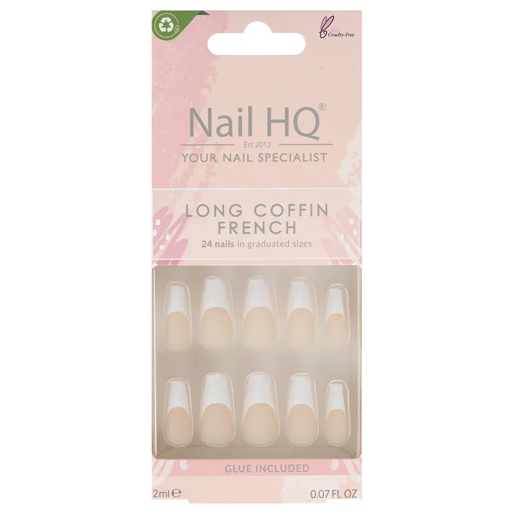 Nail HQ Long Coffin - French Nails