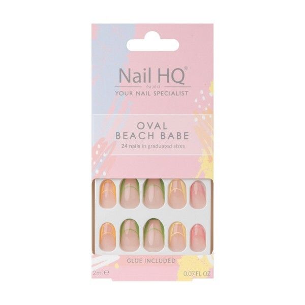 Nail HQ Oval Beach Babe Nails