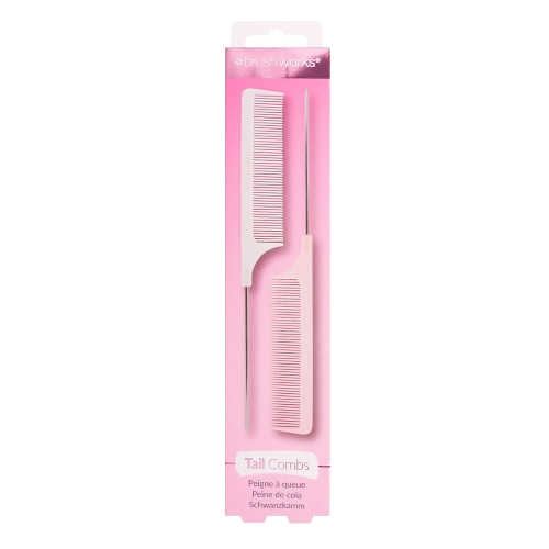 Brushworks Professional Tail Combs – 2 Pack