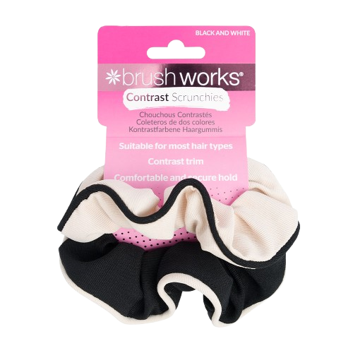 Brushworks Contrast Scrunchies (2 Pack)