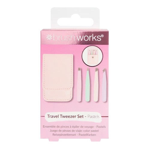 Brushworks Travel Tweezer Set – Pastels