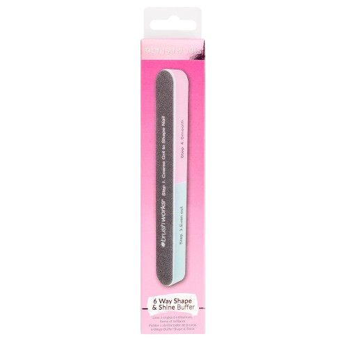 Brushworks 6 Sided Nail File - Shape &amp; Shine