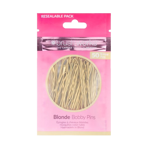 Brushworks Blonde Bobby Pins – 50 Pieces