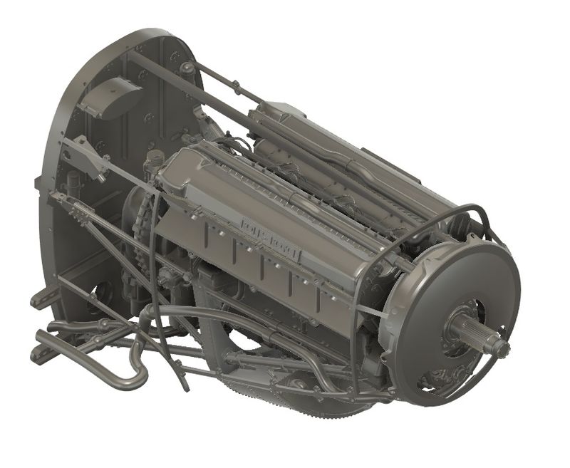 Supermarine Spitfire Mk I/II Rolls Royce Merlin Mk. III Engine Set