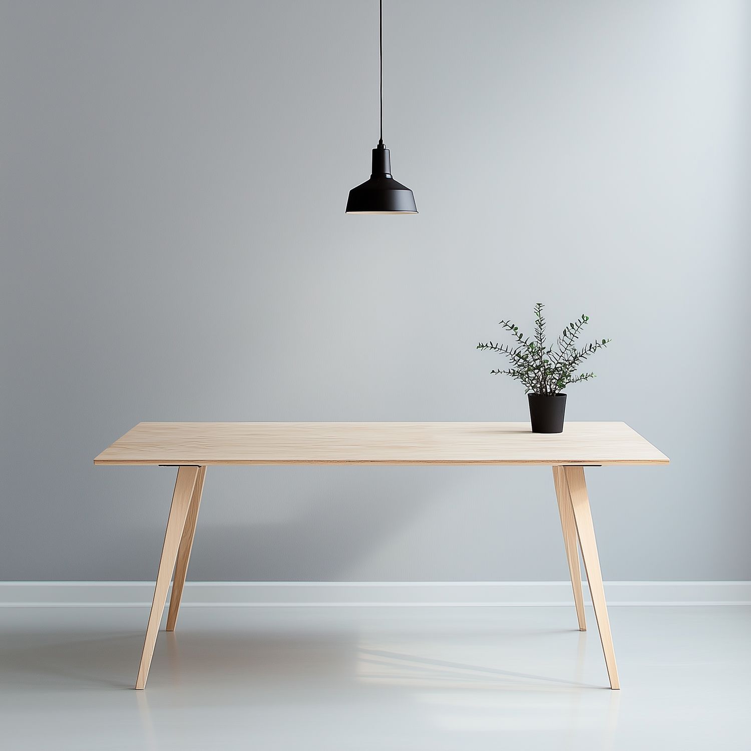 Minimalist Wooden Dining Table