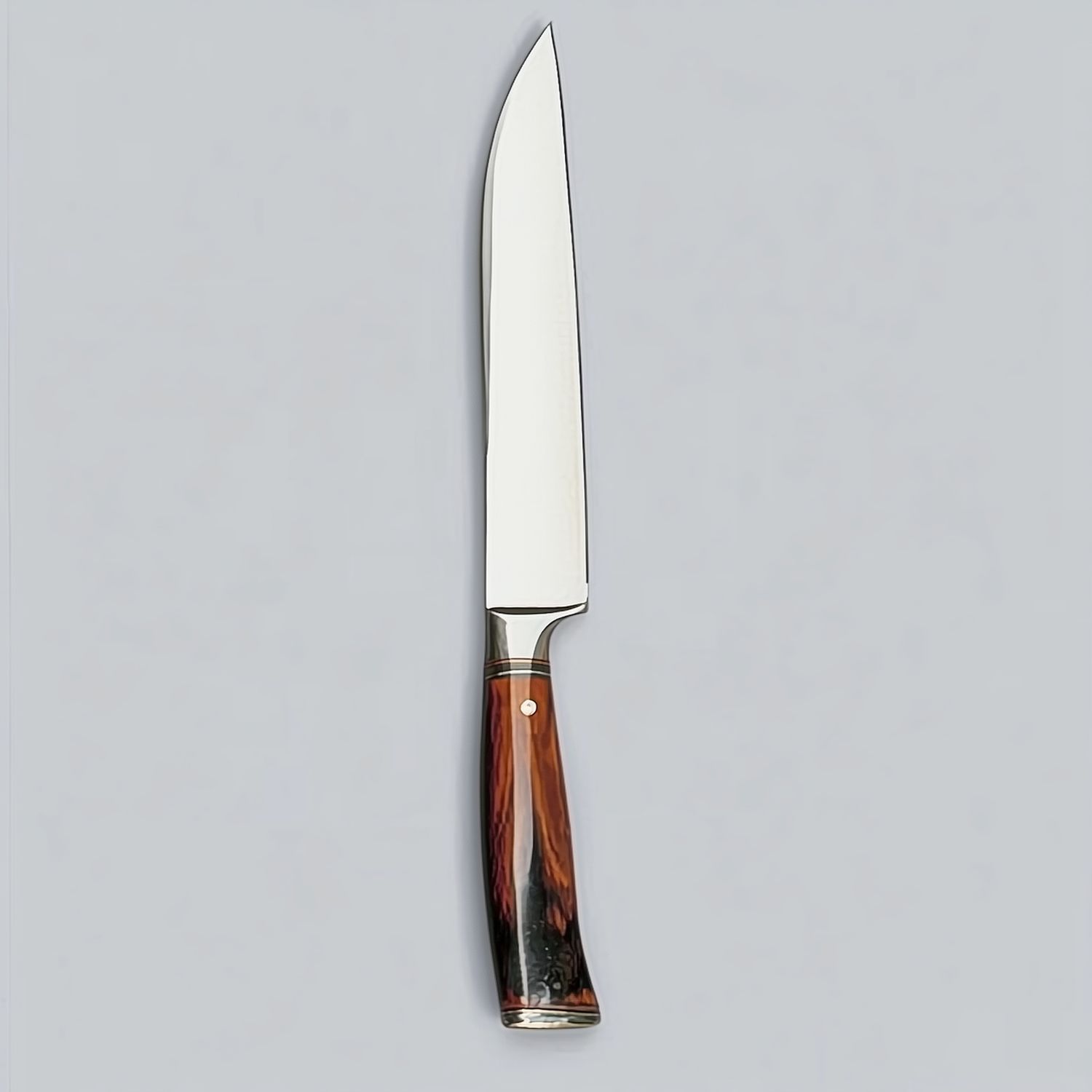 Professional Chef Knife with Polished Wood Handle