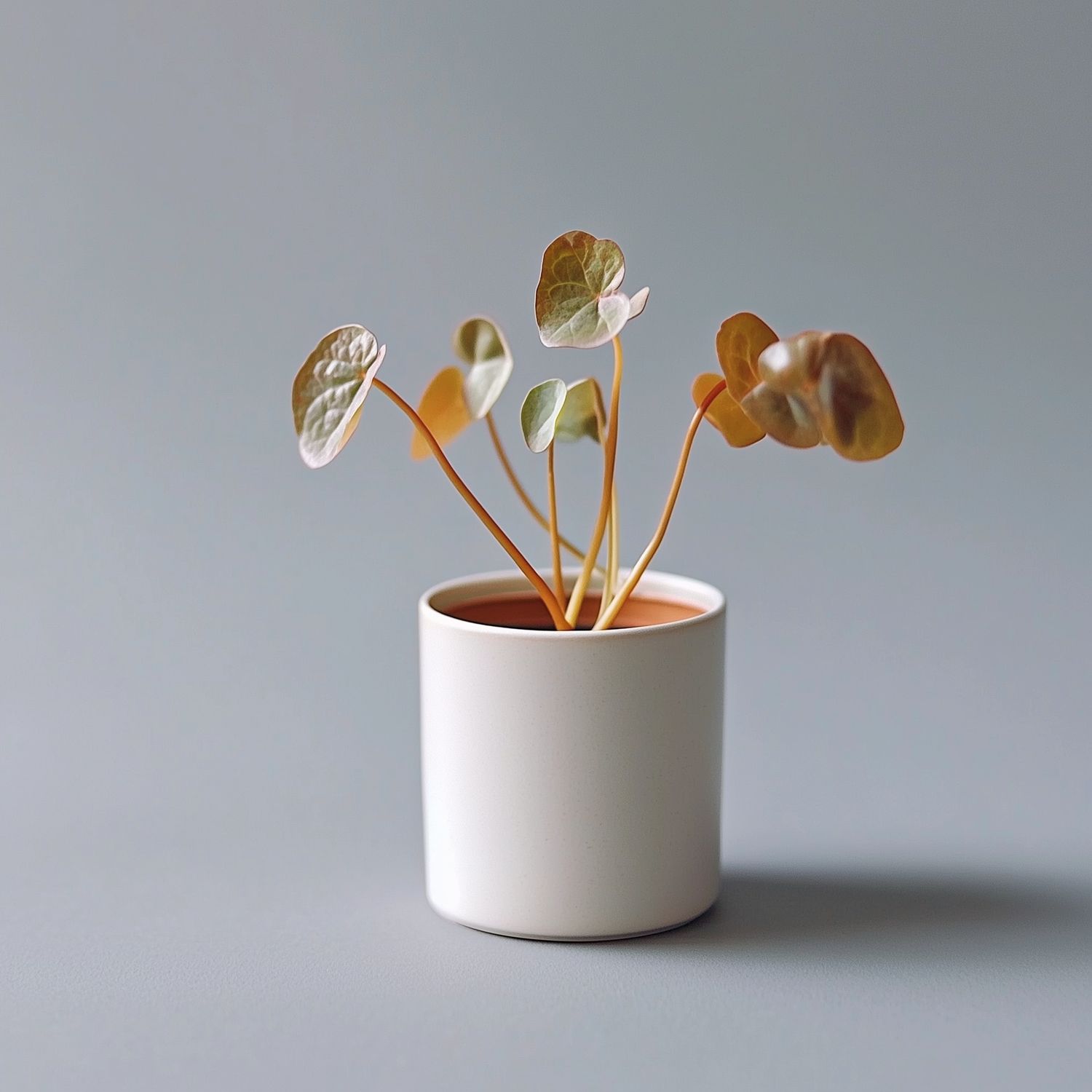 Peperomia Rosso in Minimalist Planter