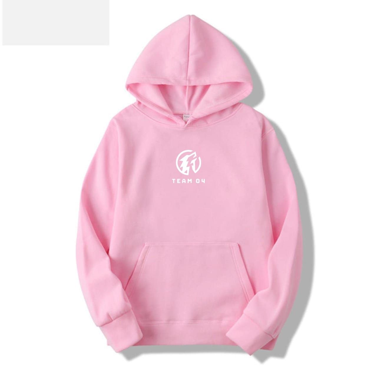 Team 04 Official Hoodie For Women Baby pink Colour