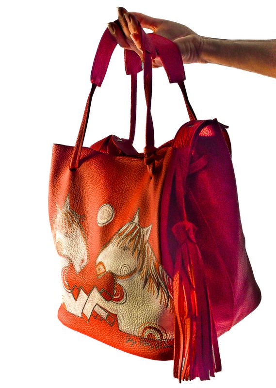 BOLSO ROJO CABALLOS