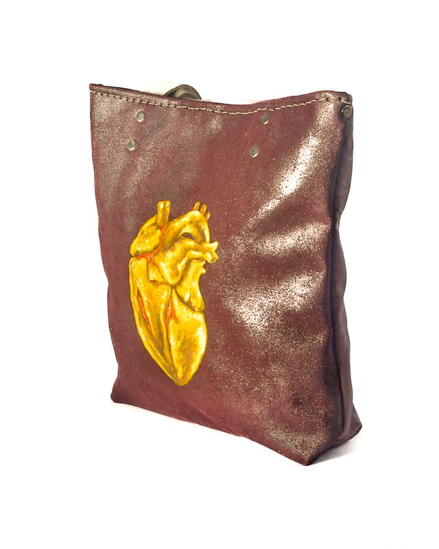 TOTE MORA BICUERO CORAZON DULCE