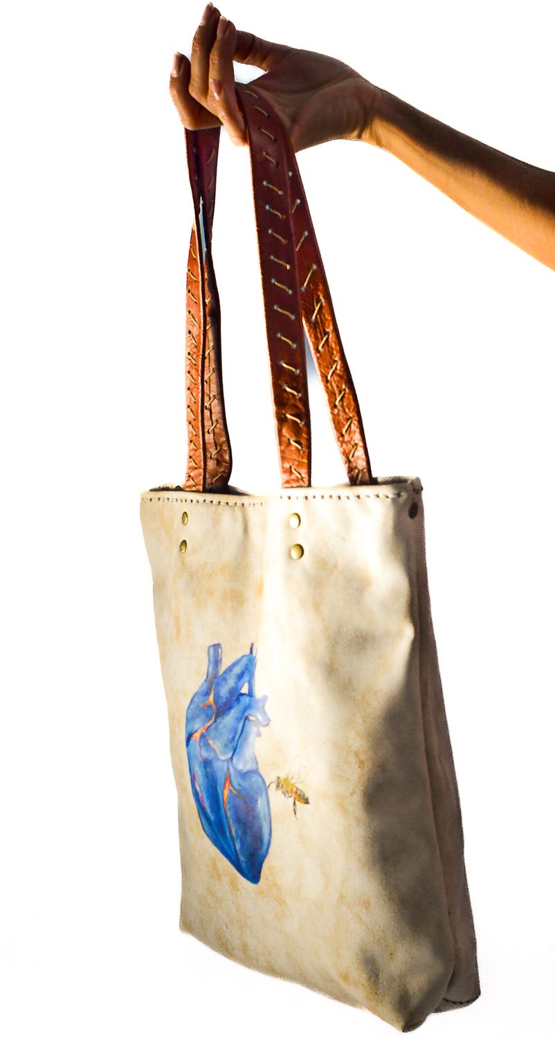 TOTE BLANCA CORAZON DULCE