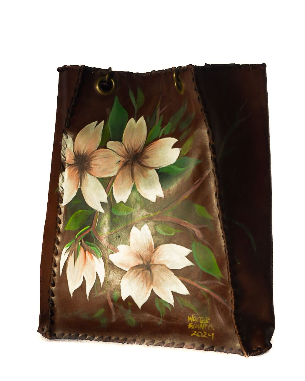 TOTE FLORES Y CINTA