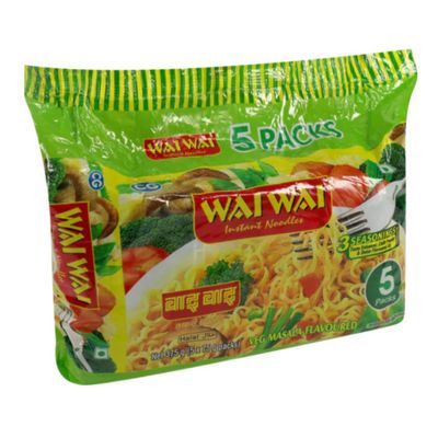 Wai Wai Vegetable Noodles 75gm 5 Pack