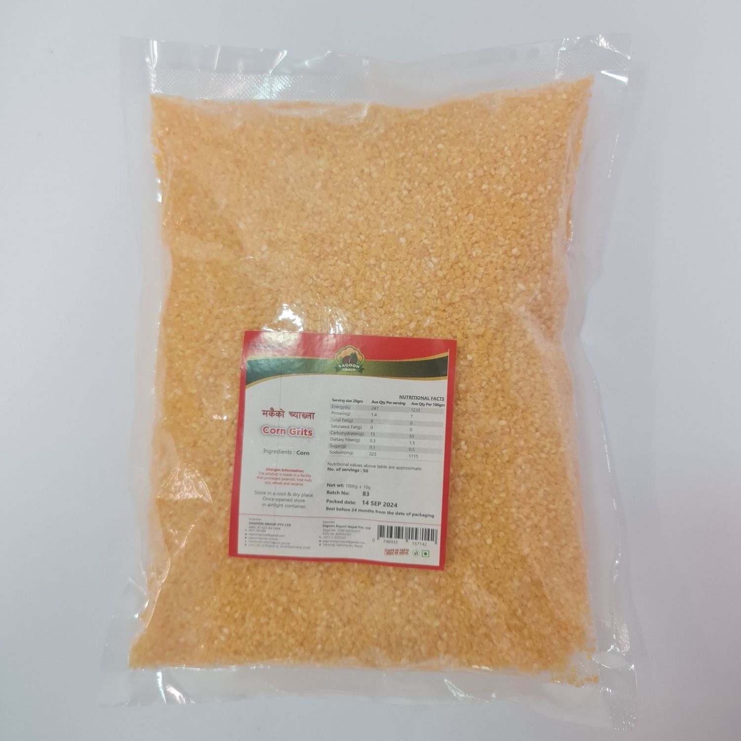 Corn Grits 1000 gm SG