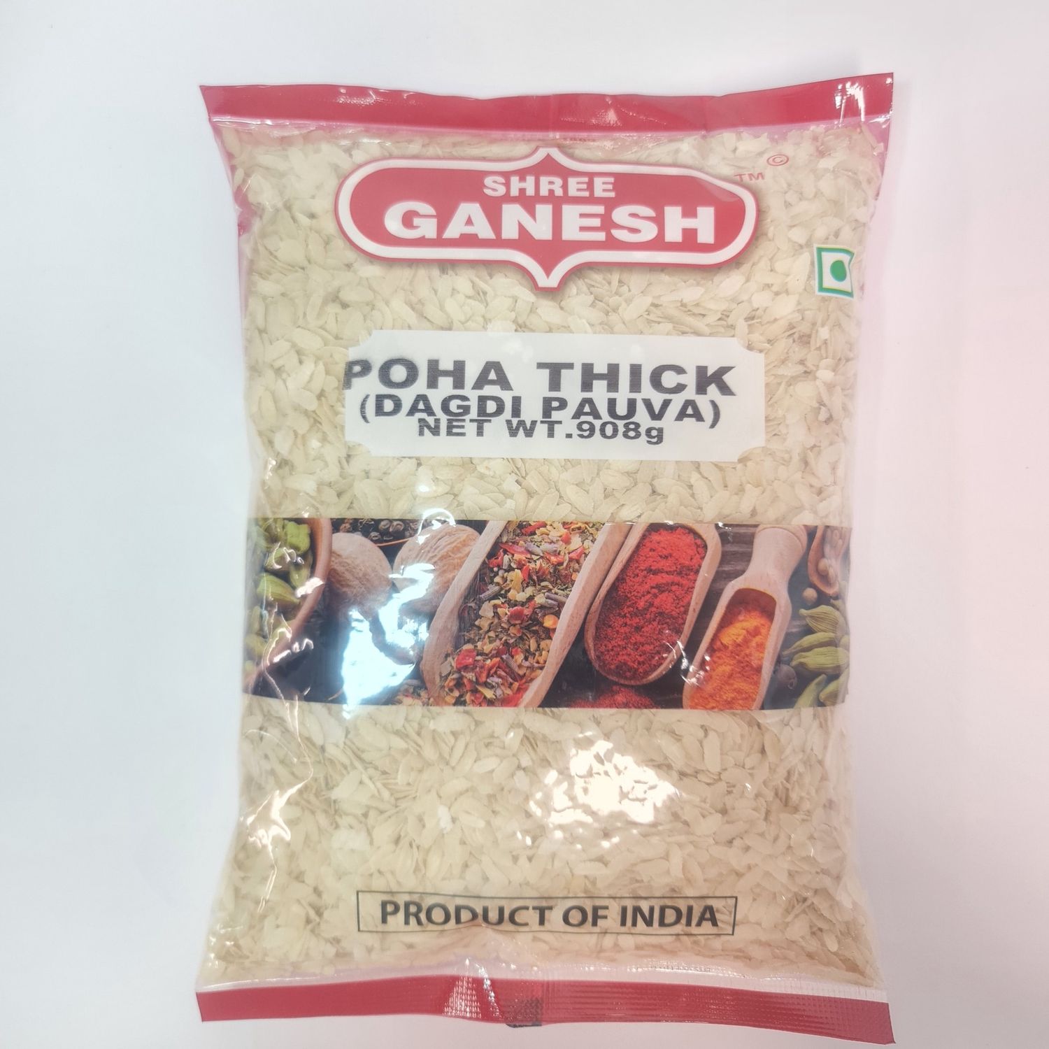 Poha Beaten Rice Thick GANESH 908g