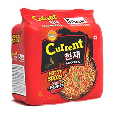 Current Hot &#39;n&#39; Spicy Chilli+Pepper Noodles 5 Pack