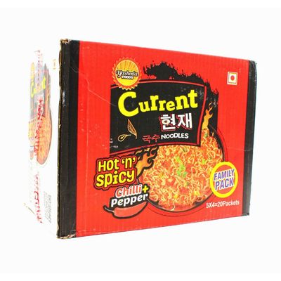 Current Hot &#39;n&#39; Spicy Chilli+Pepper Noodles 20 Pack