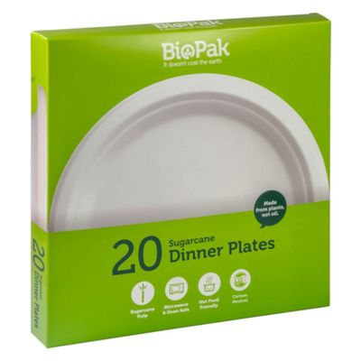 Biopak Plates 25cm 20pk